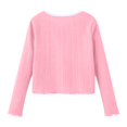 thumbnail image 6 of AUDeals Girls Ribbed Tie Front Cardigan - Long Sleeve Cropped Lightweight Knit Sweater Cover Up for Girls Fall Winter Layering Wear, 6 of 6