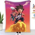 thumbnail image 1 of Kid Goku & Chichi Flying On Golden Cloud 3D Blanket, 1 of 3