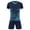 Navy Blue, variant on Children's Sportswear 2 Piece Summer Tracksuits Loose Fit Sports Suit Football Basketball Jerseys Turquoise 6-7