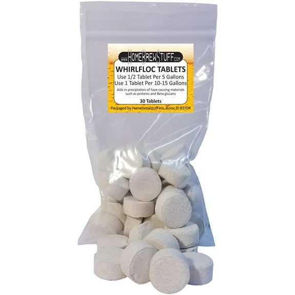 30x IRISH MOSS Whirlfloc Tablets Beer Clarifier Homebrew Carrageenan Ingredient