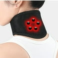 thumbnail image 4 of 2Pcs Neck Brace Ergonomics Built-in Magnets Adjustable Self-heating Neck Care SBR Neck Protector Arm Brace Home Use-Red,2pcs, 4 of 8