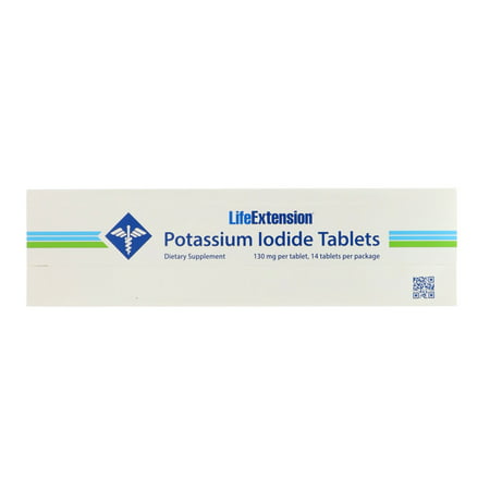 Life Extension  Potassium Iodide Tablets  130 mg  14 (Best Time To Take Potassium)