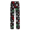 thumbnail image 2 of Puyaiuu Womens Flannel Pajama Pant with Drawstring - Winter Warm Buffalo Plaid Pajama Pant - Soft Fleece Pjs Bottom Casual Elastic Waist Lounge Pants Soft Sleep Bottoms Gift, 2 of 4