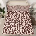 thumbnail image 2 of Feelyou Fashion Cow Print Bed Sheets, Chic Polkadots Abstract King Sheets, Teens Adult Women Sheet Set, Lightweight Room Decor, 4 Pieces, 2 of 7