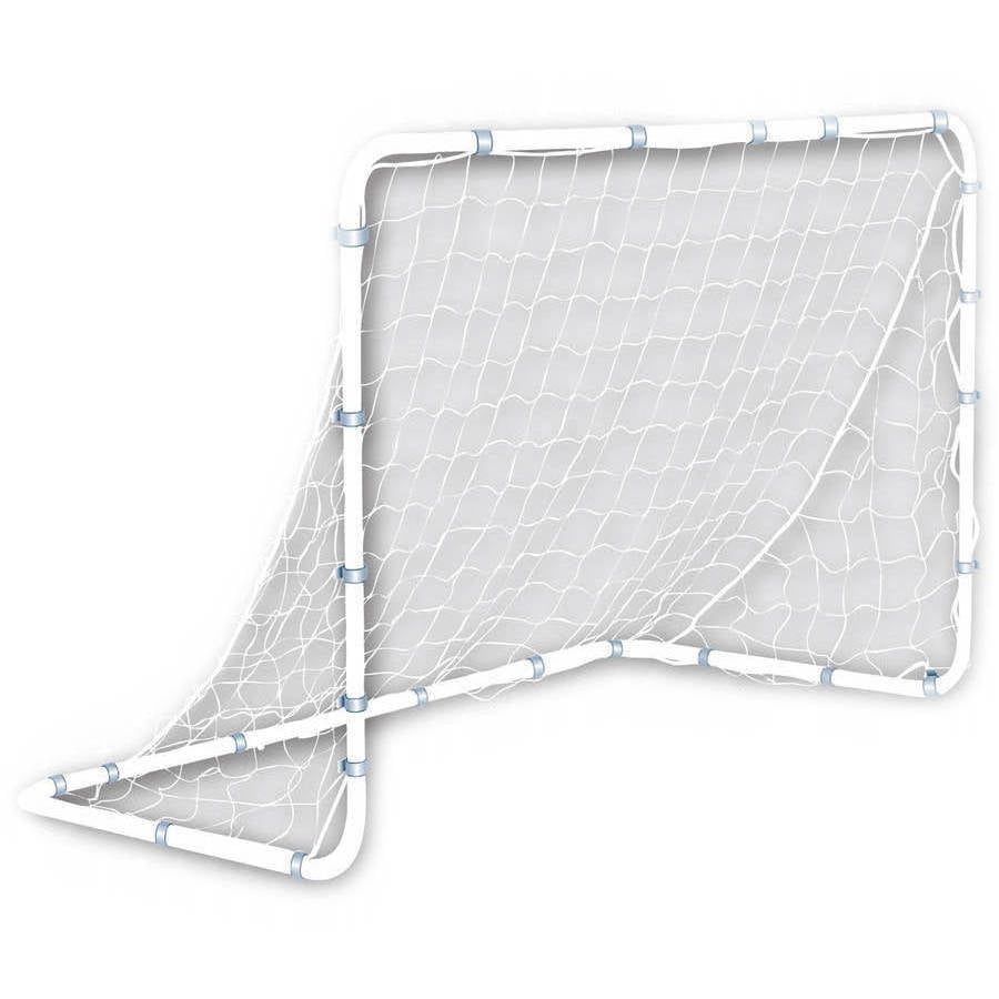 Steel Backyard Soccer Goal with All Weather Net 12x6 and 6x4 Soccer Goal Includes 6 Ground Stakes Franklin Sports Competition Soccer Goal Renewed 