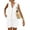 White, variant on PRETTYGARDEN Women's Summer 2 Piece Outfits Sleeveless Matching Sets Button Down V Neck Vest Waistcoat and Pockets Shorts