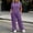 Purple, variant on Ynynloco Women Plus Size 2 Piece Outfits Short Sleeve Pullover Top and Wide Straight Leg Pants Lounge Sets Tracksuit with Pockets