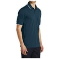 thumbnail image 3 of Yellow Rooster Mens Dry Zone UV Micro-Mesh Tipped Polo River Blue Navy/ White 4XL, 3 of 4