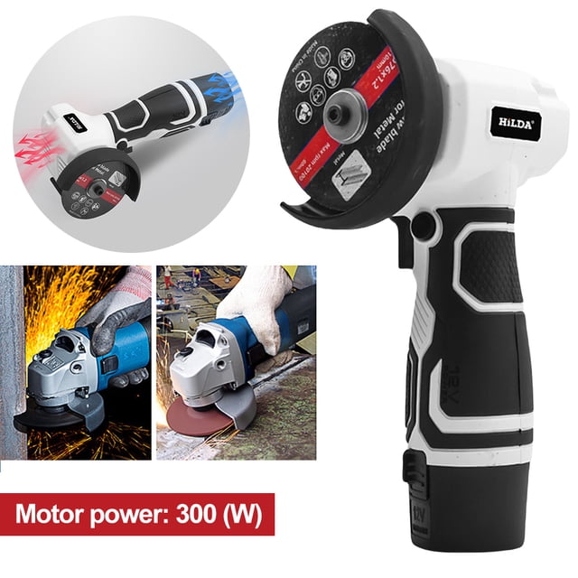 Cortador Mano Miniamoladora Angular 12V 3 Pulgadas Con Disco Corte para Metálica