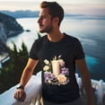 thumbnail image 5 of Men Summer CasualFlowers (17) Graphic Print Round Neck Short Sleeve T Shirt Tee Tops Basic Vacation Wear Sizes XS-5XL, 5 of 5