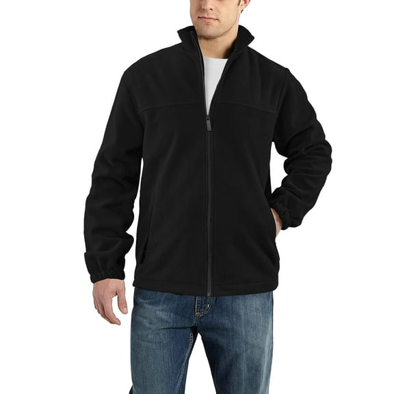 Alivor Men's Fleece Lined Woolen Zippered Long-Sleeved Padded Collar Winter Pullover S-3XL