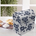 thumbnail image 3 of Hawaii Stand Mixer Cover, Monochrome Foliage Bouquet Abstract Art the Flower of Aloha State Hibiscus, Kitchen Appliance Organizer Bag Cover with Pockets, 5 Quarts, Navy Blue White, by Ambesonne, 3 of 4