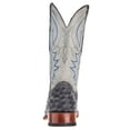 thumbnail image 3 of Tanner Mark Boots Men`s Tanner Mark Grey Ostrich Print 13in Monaco Grey Top Grey 12 D, 3 of 5