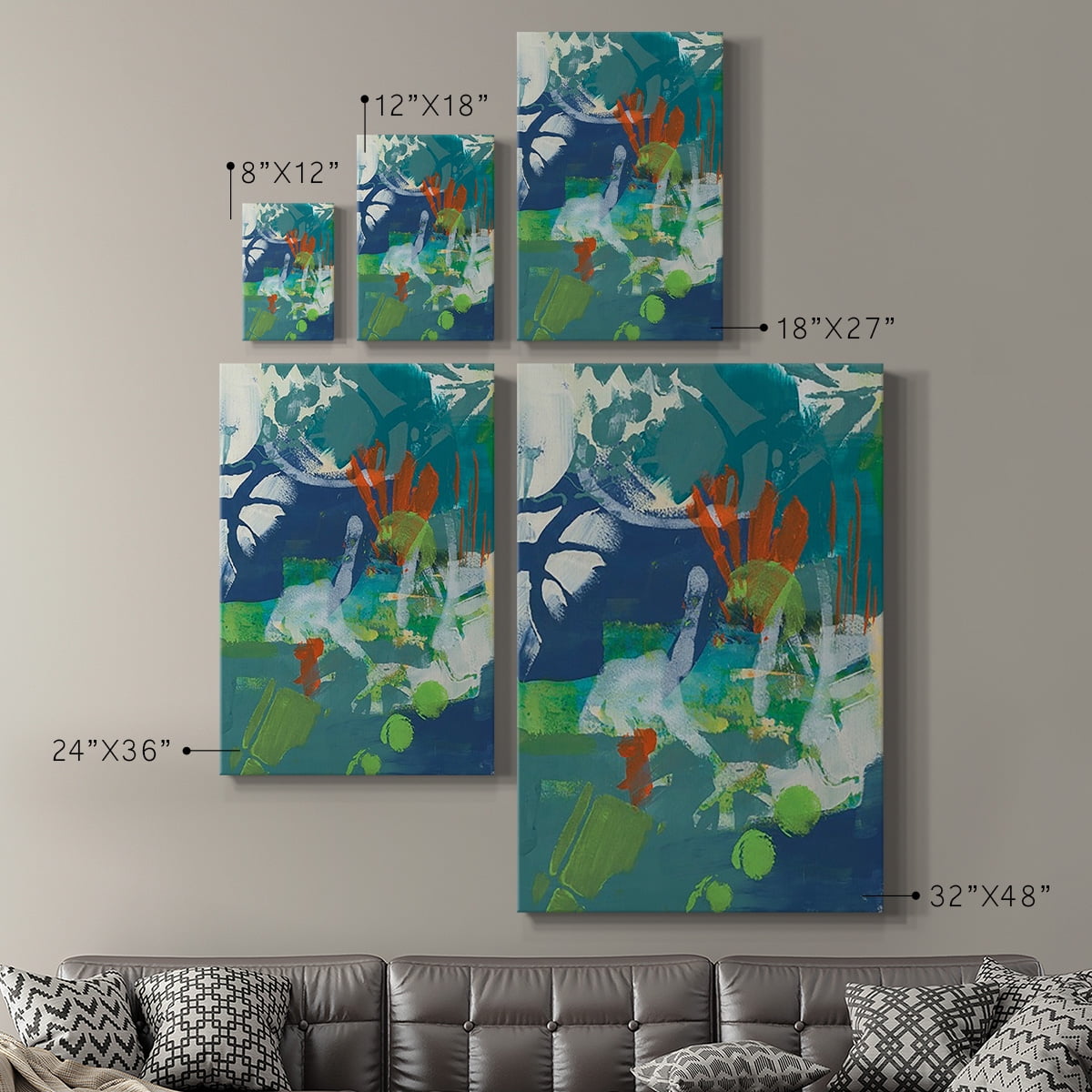 Tropical Graphics I Premium Gallery Wrapped Canvas - Ready to Hang
