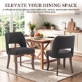 thumbnail image 2 of LEGAHOME Black Upholstered Dining Chairs Set of 2, Modern Farmhouse Dining Room Chairs with Curved Backrest, Copper Nail Detailing and Solid Wood Legs for Kitchen, Dining Room, 2 of 8