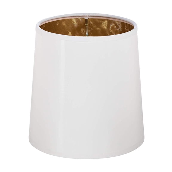 Upgradelights White with Gold 6 Inch Single Clip On Chandelier Lampshade