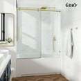 thumbnail image 4 of Cozy 48"x 76" Frameless Single Slide Shower Door 3/8"Tempered Square, 4 of 11
