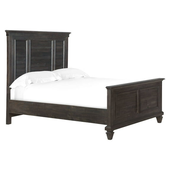 Magnussen Home Calistoga Weathered Charcoal King Shutter Panel Bed