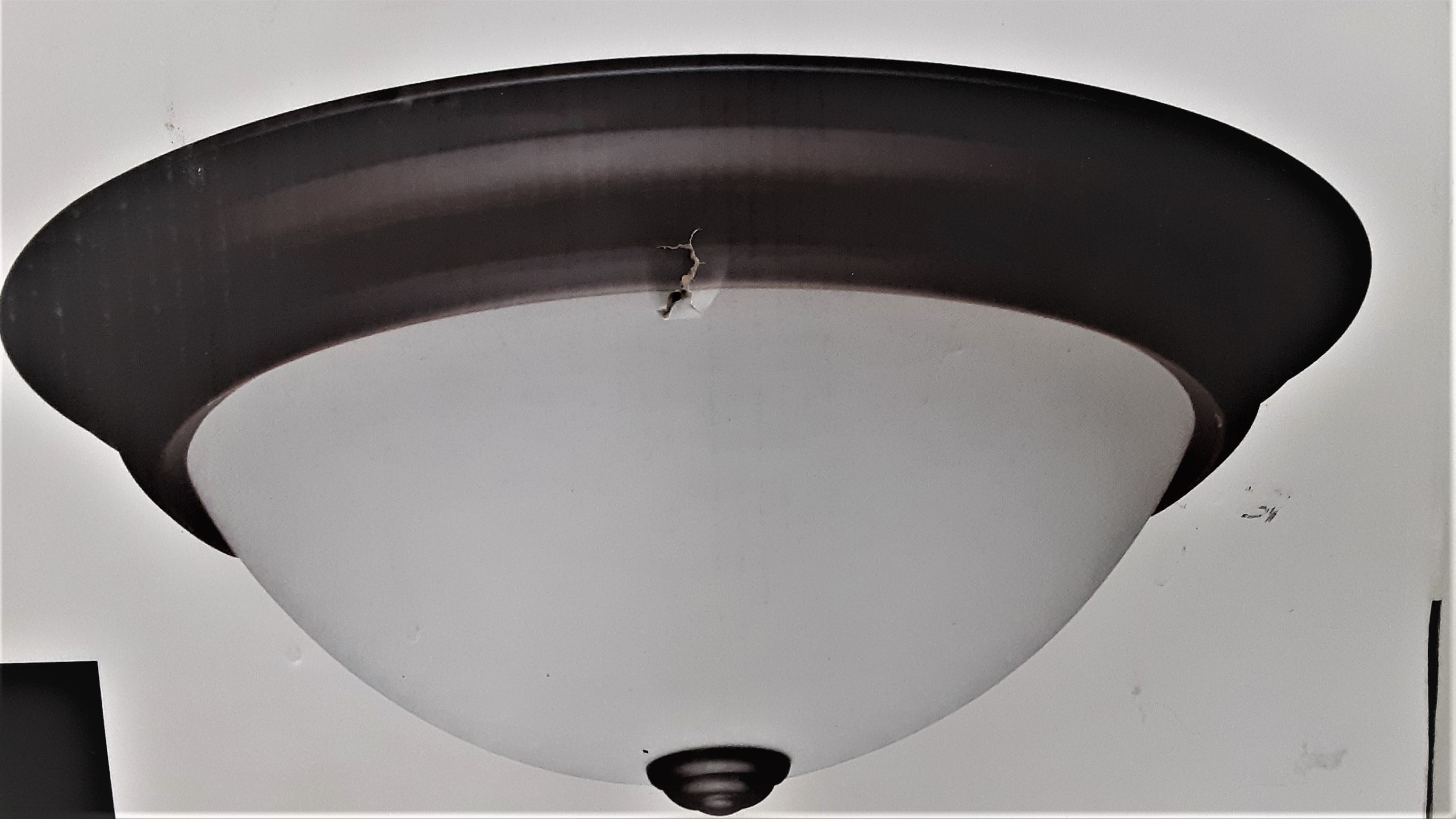 Project Source 13in Bronze Traditional integrated Led Flush Mount