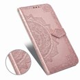 thumbnail image 2 of Galaxy Note 20 Case, Alltyech PU Leather Mandala Embossed Folding Stand Anti-scratch Folio Flip Credit Cards Slots Wallet Case Cover For Samsung Galaxy Note 20, Rosegold, 2 of 10