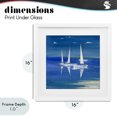 thumbnail image 4 of Stupell Industries Rustic Lodge Serenity Sailboats Reflected on Water White Framed Print Under Glass, 16 x 16, by Paul Brent, 4 of 8