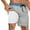 Grey, variant on 9 Inch Men Swim Trunks with Mesh Lining Solid Quick_Dry Breathable Pockets for Summer Beach Cruise Water Park Gym Running