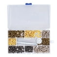 thumbnail image 1 of Rivet DIY, 240 Pcs Rivet en Cuir Double Rivet en Tissu Attache de Rivet en Cuir Performance Prouvée, 1 of 14