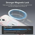 thumbnail image 4 of Pour iPhone 16 Pro Max Étui, Compatible avec MagSafe, Protection Antichoc de Qualité Militaire, Étui Magnétique pour iPhone 16 Pro Max, Étui Hybride Classique (HaloLock), Transparent, 4 of 5