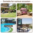 thumbnail image 6 of Dkelincs 3-Piece Outdoor Patio Bar Sets Wicker Furniture Set All-Weather Rattan Bistro Set Chair with Cushion, Khaki, 6 of 7