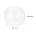 thumbnail image 2 of 2pcs Fish Bowl Plastic Transparent Small Aquarium Small Fish Tank Fishbowls for Betta Fish Goldfish, 2 of 8