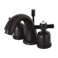 thumbnail image 2 of Kingston Brass Millennium KB8968ZX 8" Widespread Lavatory Faucet with Retail Pop-up Drain, Satin Nickel, 2 of 4