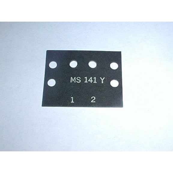 Cinch MS-2-141Y 2 Pos Terminal Block Marker (5 pack) - MS-2-141Y