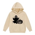 thumbnail image 4 of XXWXYD Girls Crewneck Sweatshirt Halloween Long Sleeve Graphic, Oversized Print Fleece Cotton, Cute Pullover Cotton Fleece - Cute Halloween Outfit for Toddler Girls Kids Youth, 4 of 4