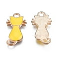 thumbnail image 3 of Alloy Enamel Pendants Cat Shape Light Gold Mixed Color 22x12x2~3mm Hole: 2mm, 3 of 4