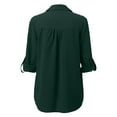 thumbnail image 4 of Clearance Sales Super Soft Wrinkle Free Button Down Shirts for Women Formal Work Dress Blouses Tops Womens Button Down Shirts Boyfriend Long Sleeve Oversized Blouses Tops, 4 of 5