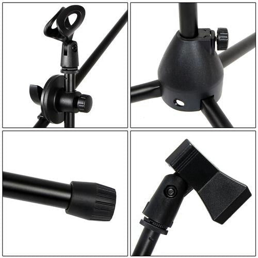 Mr. Dj USA MS600PKG 2 Microphone Stands Adjustable Boom Stage