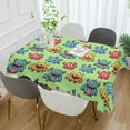 thumbnail image 2 of Yayeee Tablecloths 54" x 54" Rectangle Wrinkle Resistant Party Table Cover, Cute Monsters Pattern, 2 of 8