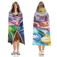 thumbnail image 3 of Kawaii Shiny Eevee Soft Fleece Warm Blanket Throw Fuzzy Wearable Blanket Lightweight Cloak Hooded Blankets Cozy Plush, 3 of 8