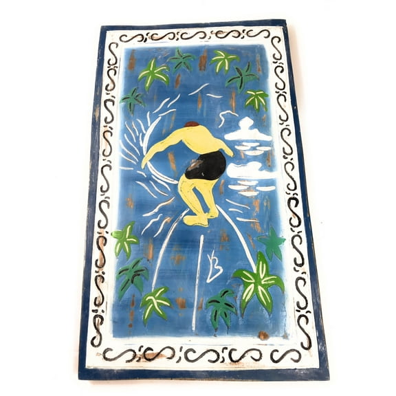 Gerry Lopez, Pipeline Wall Plaque 20" X 12" - Surfing Decor | #dpt522750