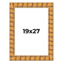 19x27 Frame Beige Real Wood Picture Frame Width 3 inches | Interior Frame Depth 0.5 inches |