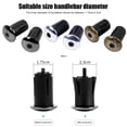 thumbnail image 2 of Tapones de aluminio para manillar de bicicleta de montaña o carretera, color plateado, 2 uds., 2 of 6