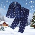 thumbnail image 2 of REDARER Cozy and Cute Long Sleeve Silk Pajama for Girls Heart Print Two Piece Loungewear Soft Sleepwear for Toddlers and Kids Comfortable Nightwear Outfit,13-14 Years, 2 of 3