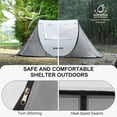 thumbnail image 5 of AOPEC Pop Up Camping Tent, 2/4/6 Person Instant Tent Waterproof PU4500mm, Spacious Ventilated Camping Tent with Front Porch, Quick Setup Lightweight Portable for Outdoor Camping Hiking Beach, 5 of 6