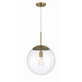 thumbnail image 2 of 56893-SB Craftmade Lighting Gaze - 1 Light Pendant In Contemporary Style-15.13 Inches Tall and 14 Inches Wide-Satin Brass Finish-Clear Glass Color, 2 of 8