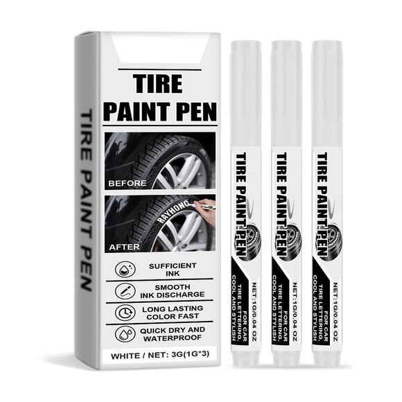 Btomtd Car Tire Paint Pens Multi-color Coloring Long-lasting DIY Markers 5ml