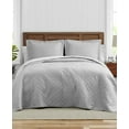 thumbnail image 2 of Tommy Bahama Solid Pelican Reversible 2-Piece Twin Quilt Set Bedding, Grey, 2 of 2