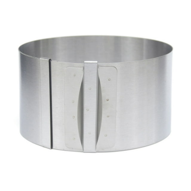 Moule à Gâteau et Feuilles d'Acétate pour la Cuisson, Anneau à Gâteau en Acier Inoxydable Réglable 20 à 40 cm, Moule à Mousse à Gâteau à Col de Gâteau, Ensemble de Décoration de Gâteau pour la Cuisson