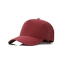 thumbnail image 3 of Laser Cut Mesh Adjustable Womens Baseball Cap, Quick Dry Vented Performance Sun Hat, Water Resistant Breathable Sports Headwear, Lightweight Cooling Cap for Golf, Running, Workout,Wine, 3 of 8