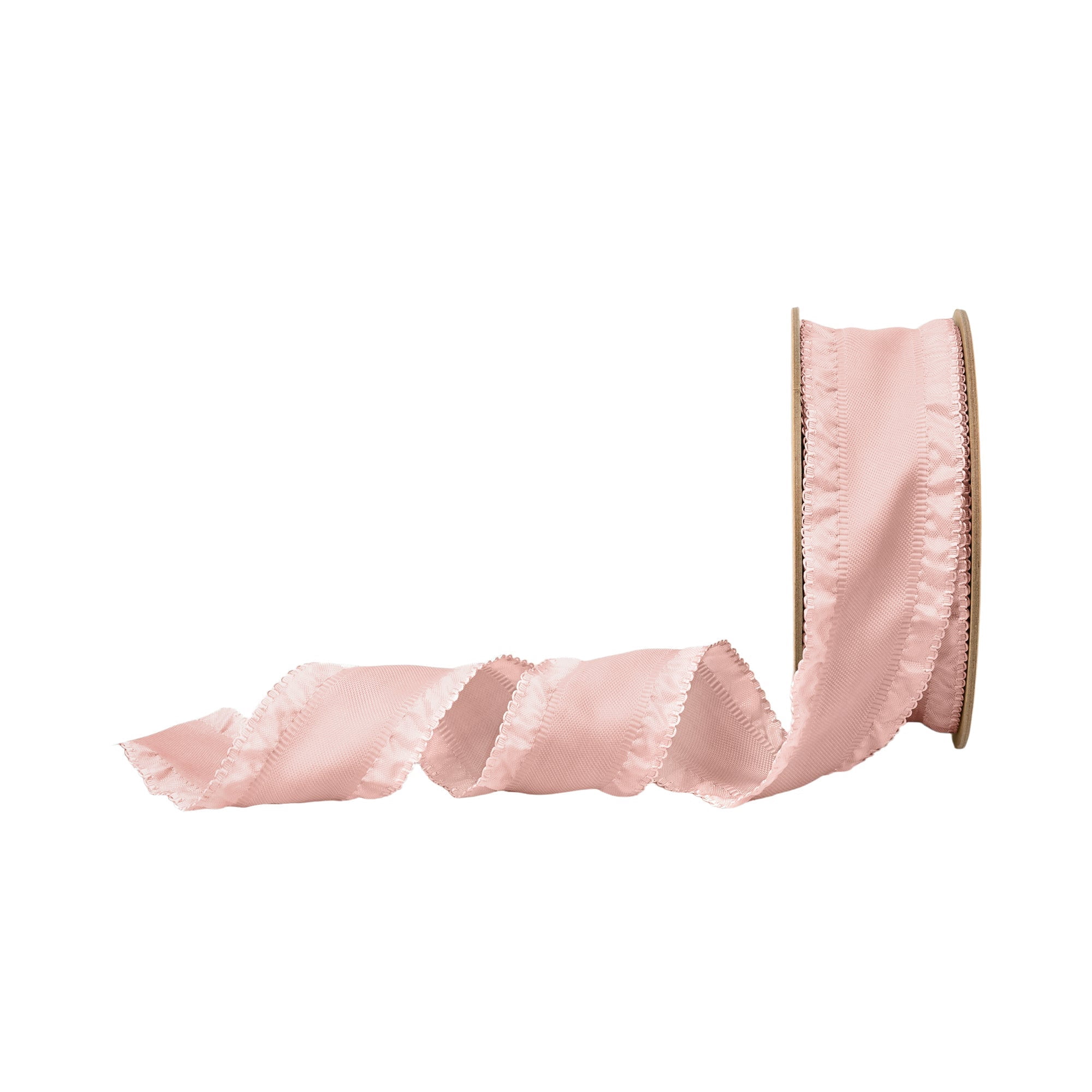 LaRibbons 1 1/2" Ruffle Ribbon, Pink, 20 Yard Roll