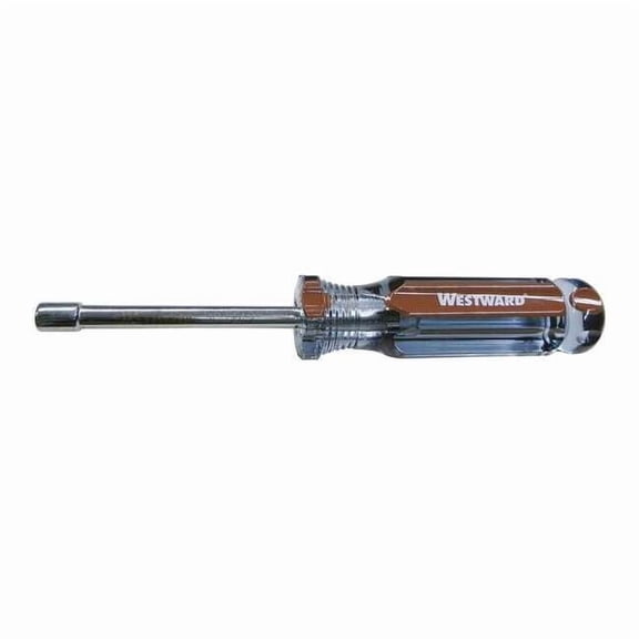 Westward Nut Driver, 5.5mm, Hollow, Fluted, 3 in. 10J242